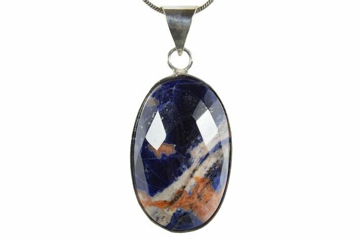 Polished Sodalite Pendant (Necklace) #345322